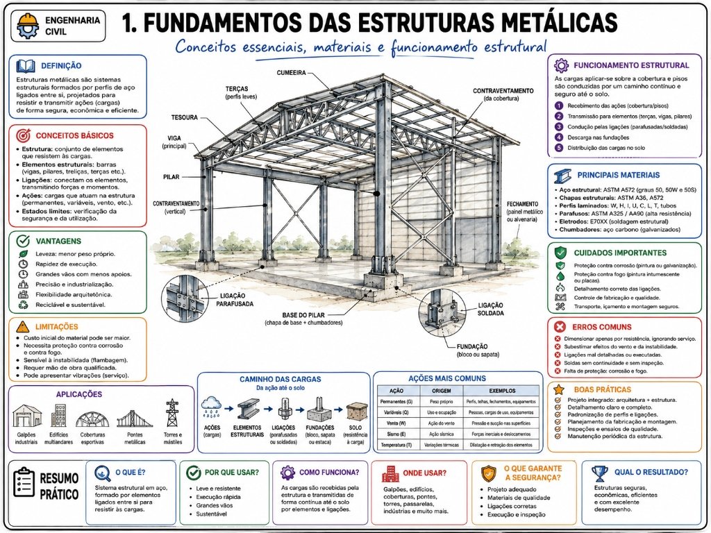 Fundamentos das Estruturas Metálicas (2/10)